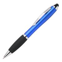 ручка-стилус пластиковая поворотная черные чернила  со своей надписью